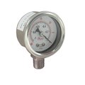Dwyer Instruments Industrial Pressure Gage, 15 Ss Gage SG1-B10341N